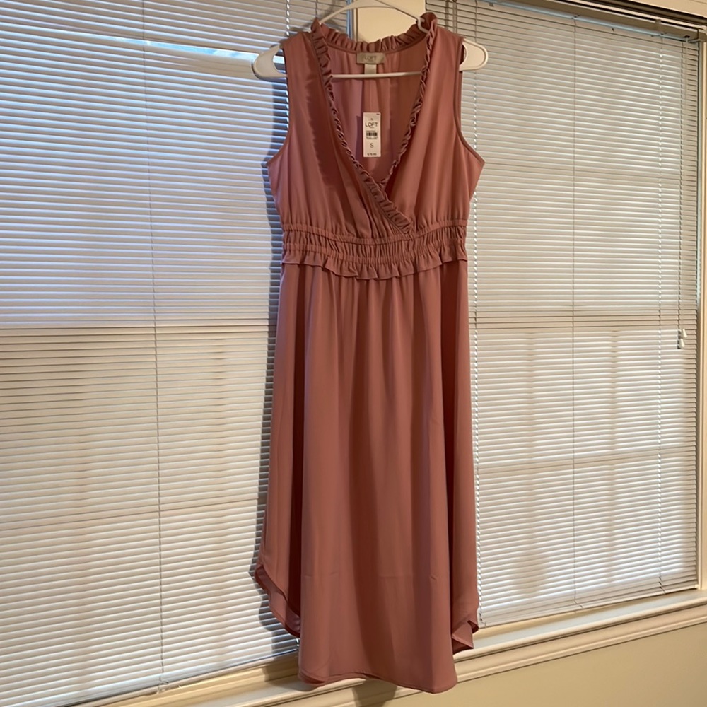 LOFT Pink blush color dress NWT